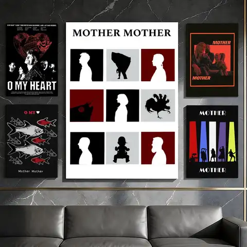 Band M-Mother M-Mother Poster Waterproof Peel & Stick Wall Sticker Self Adhesive Art Decor For Living Room Bedroom