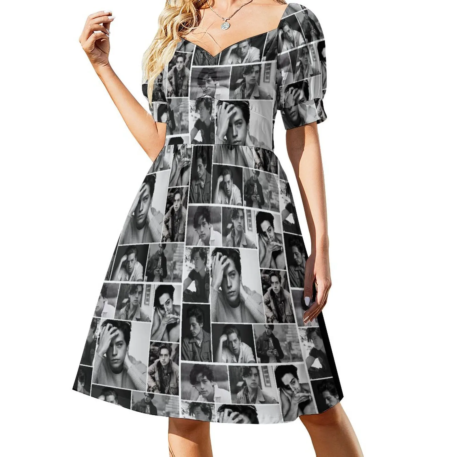 Cole sprouse Black and white Short-Sleeved Dress Bride dresses long dress women summer festival outfit women
Cole sprouse Black and white Short-Sleeved Dress Bride dresses long dress women summer festival outfit women