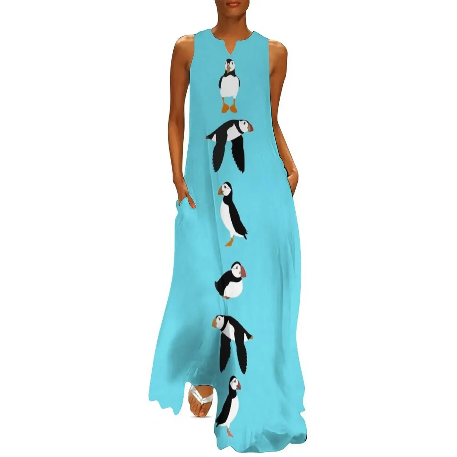 Puffins! Long Dress Women long dress Dance dresses women's elegant loose dresses Dress
Puffins! Long Dress Women long dress Dance dresses women's elegant loose dresses Dress