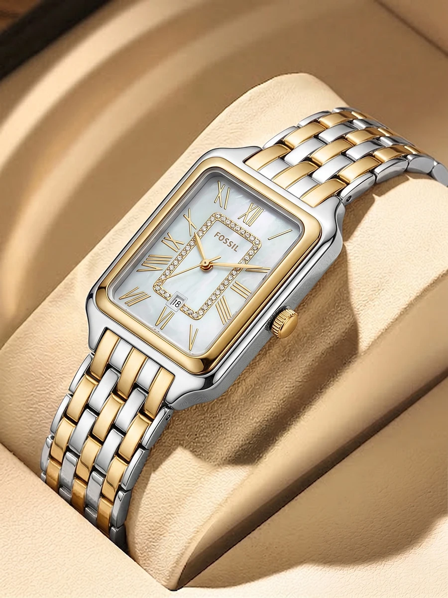 Fossil Raquel ES5305 Women Watch Luxury Two-Tone Stainless Steel Rectangular Quartz Wristwatch Fashion Ladies Gift Reloj Mujer
Fossil Raquel ES5305 Women Watch Luxury Two-Tone Stainless Steel Rectangular Quartz Wristwatch Fashion Ladies Gift Reloj Mujer