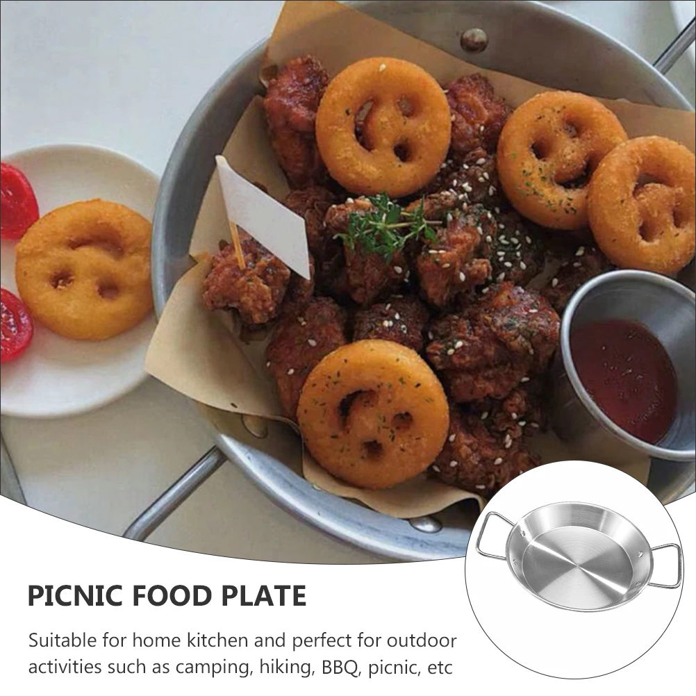 Stainless Steel Dinner Plate Tray Serving Trays for Party Snack Metal with Handles Platter
Stainless Steel Dinner Plate Tray Serving Trays for Party Snack Metal with Handles Platter