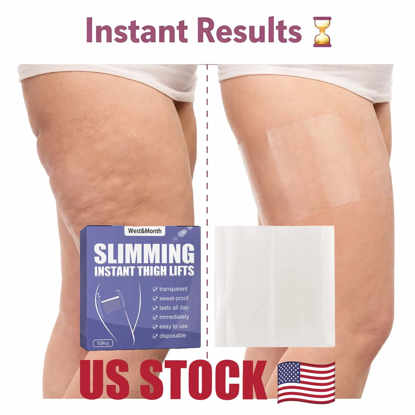 Instant Thigh Lift Tape, Firming Body Shaper, Invisible Skin Patch, 10 Pcs
Instant Thigh Lift Tape, Firming Body Shaper, Invisible Skin Patch, 10 Pcs