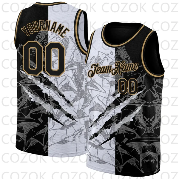 Custom 3D Two-color Splicing Pattern Basketball Jersey Tank Tops O-neck for Men Jersey Personalized Team Unisex Top
Custom 3D Two-color Splicing Pattern Basketball Jersey Tank Tops O-neck for Men Jersey Personalized Team Unisex Top