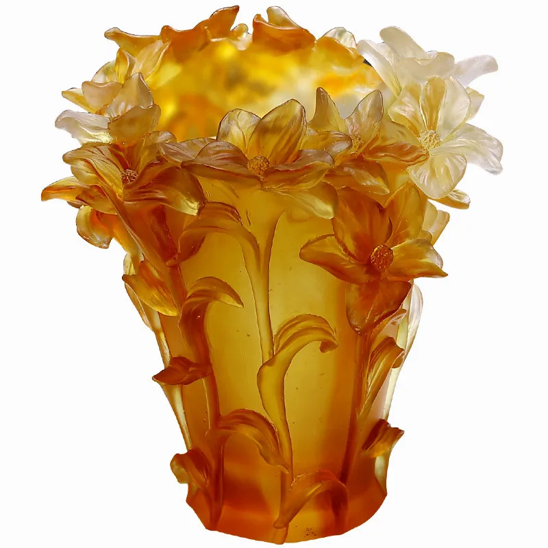 Glazed orchid special vase handicraft ornament living room flower arrangement
Glazed orchid special vase handicraft ornament living room flower arrangement