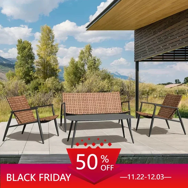 Balcony Small Table and Chair Casual Woven Sofa Garden Back Chair Outdoor Patio Villa Coffee Table Garden Furniture Sets WKGF
Balcony Small Table and Chair Casual Woven Sofa Garden Back Chair Outdoor Patio Villa Coffee Table Garden Furniture Sets WKGF