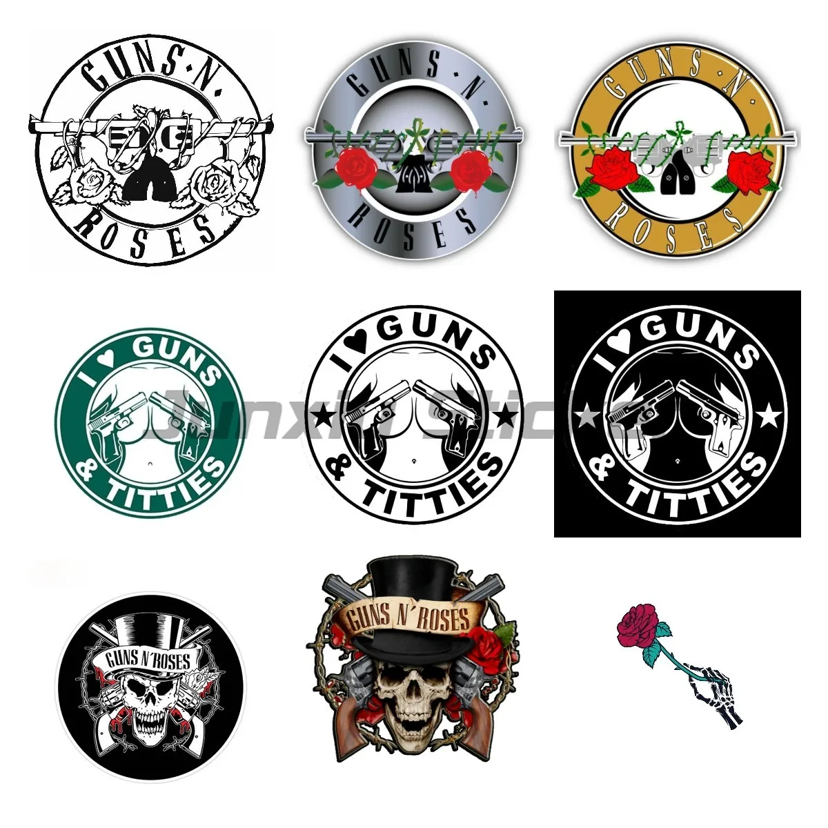 GUNS N ROSES Color Vinyl Decal Sticker Waterproof Car Stickers Decorate Cars, Rooms, Wardrobes, Desks,Computer Deca
GUNS N ROSES Color Vinyl Decal Sticker Waterproof Car Stickers Decorate Cars, Rooms, Wardrobes, Desks,Computer Deca