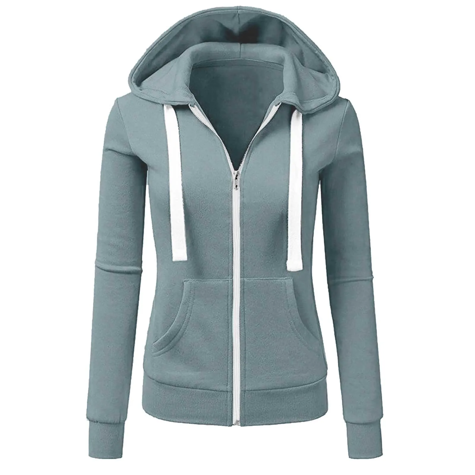 Pullover Sweatshirt Women Fashion Solid Jacket Zipper Pocket Sweatshirt Long Sleeve Hooded Coat Dark Zip up Hoodie
Pullover Sweatshirt Women Fashion Solid Jacket Zipper Pocket Sweatshirt Long Sleeve Hooded Coat Dark Zip up Hoodie