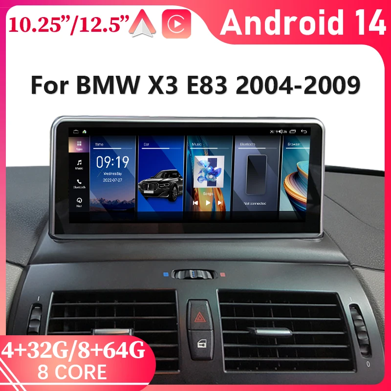 Android 14 Car Video Player For Bmw X3 E83 Carplay Android Auto ID8 8 Core Car Radio Car Multimedia Player Navigation 4G WIFI
Android 14 Car Video Player For Bmw X3 E83 Carplay Android Auto ID8 8 Core Car Radio Car Multimedia Player Navigation 4G WIFI