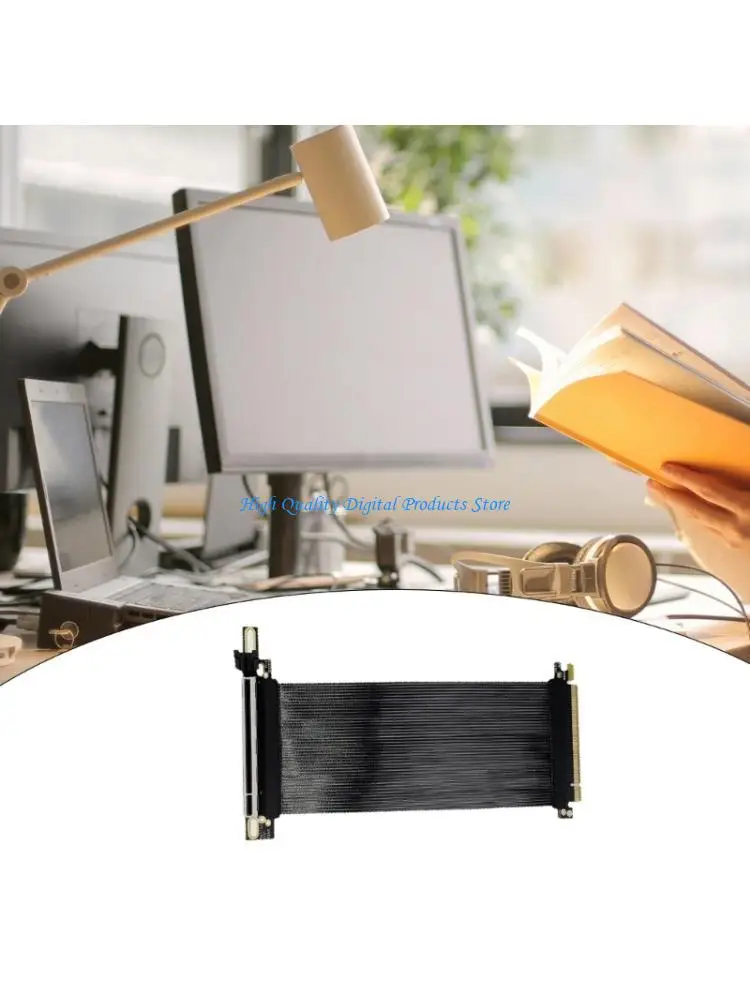 U2JE PCIE 5.0 X16 Extender Extension Cable 270 Degree Reverse Angled Installation
U2JE PCIE 5.0 X16 Extender Extension Cable 270 Degree Reverse Angled Installation
