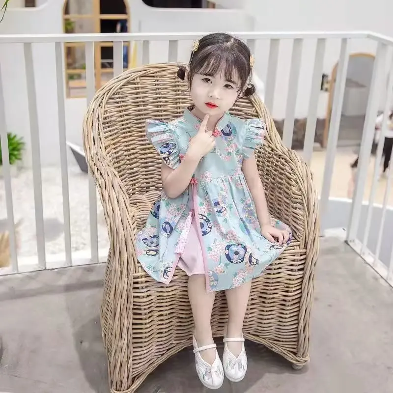 Dress Baby Girl Summer Clothes Sleeveless Slim Traditional Dress Child Girls Clothes Chinese Style Qipao 2 4 6 year
Dress Baby Girl Summer Clothes Sleeveless Slim Traditional Dress Child Girls Clothes Chinese Style Qipao 2 4 6 year