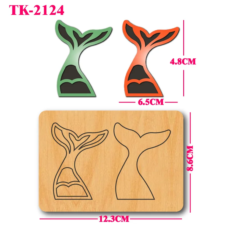 Tail wood die-cutting mold, used for cross cutting molds in card making, scrapbooking, leather crafts, and party decoration
Tail wood die-cutting mold, used for cross cutting molds in card making, scrapbooking, leather crafts, and party decoration