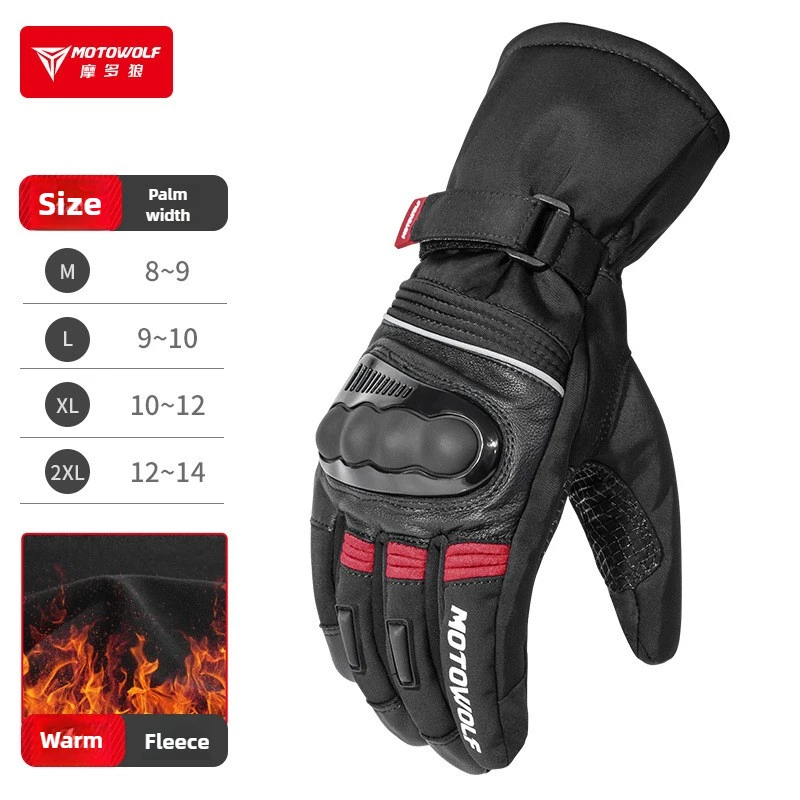 Motowolf Winter Motorcycle Thermal Gloves Men Waterproof Biker Gloves Fleece Windproof Leather Motocross Keep Warm Gloves
Motowolf Winter Motorcycle Thermal Gloves Men Waterproof Biker Gloves Fleece Windproof Leather Motocross Keep Warm Gloves