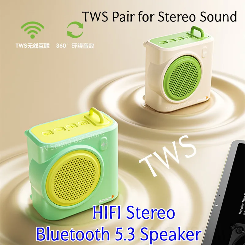 Портативные беспроводные колонки, канал HIFI Bluetooth 5,3, динамики TWS, пара для стереозвука для дома, улицы, поддержка TF-карты, плеер
Портативные беспроводные колонки, канал HIFI Bluetooth 5,3, динамики TWS, пара для стереозвука для дома, улицы, поддержка TF-карты, плеер