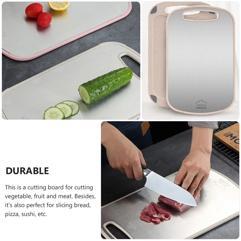 1 шт. разделочная доска из нержавеющей стали, сверхпрочная, устойчивая к ржавчине, для разделки мяса, овощей, фруктов, с нескользящей поверхностью
1 шт. разделочная доска из нержавеющей стали, сверхпрочная, устойчивая к ржавчине, для разделки мяса, овощей, фруктов, с нескользящей поверхностью