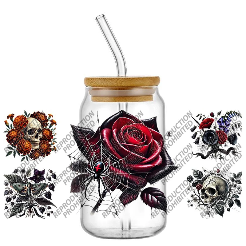New model Skeleton Gothic style Waterproof DIY Decals 3D Transfers Stickers 16oz UV DTF for Glasses cup Wraps
New model Skeleton Gothic style Waterproof DIY Decals 3D Transfers Stickers 16oz UV DTF for Glasses cup Wraps
