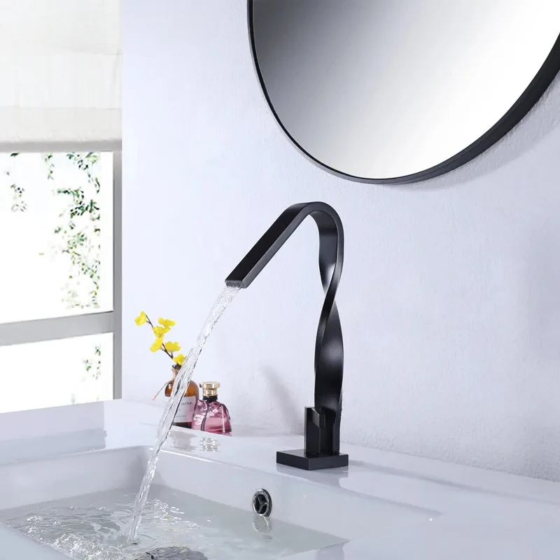 Twist black bathroom Faucet basin crane water faucet basin mixer torneira faucet water tap brass mixers Matte black tap
Twist black bathroom Faucet basin crane water faucet basin mixer torneira faucet water tap brass mixers Matte black tap