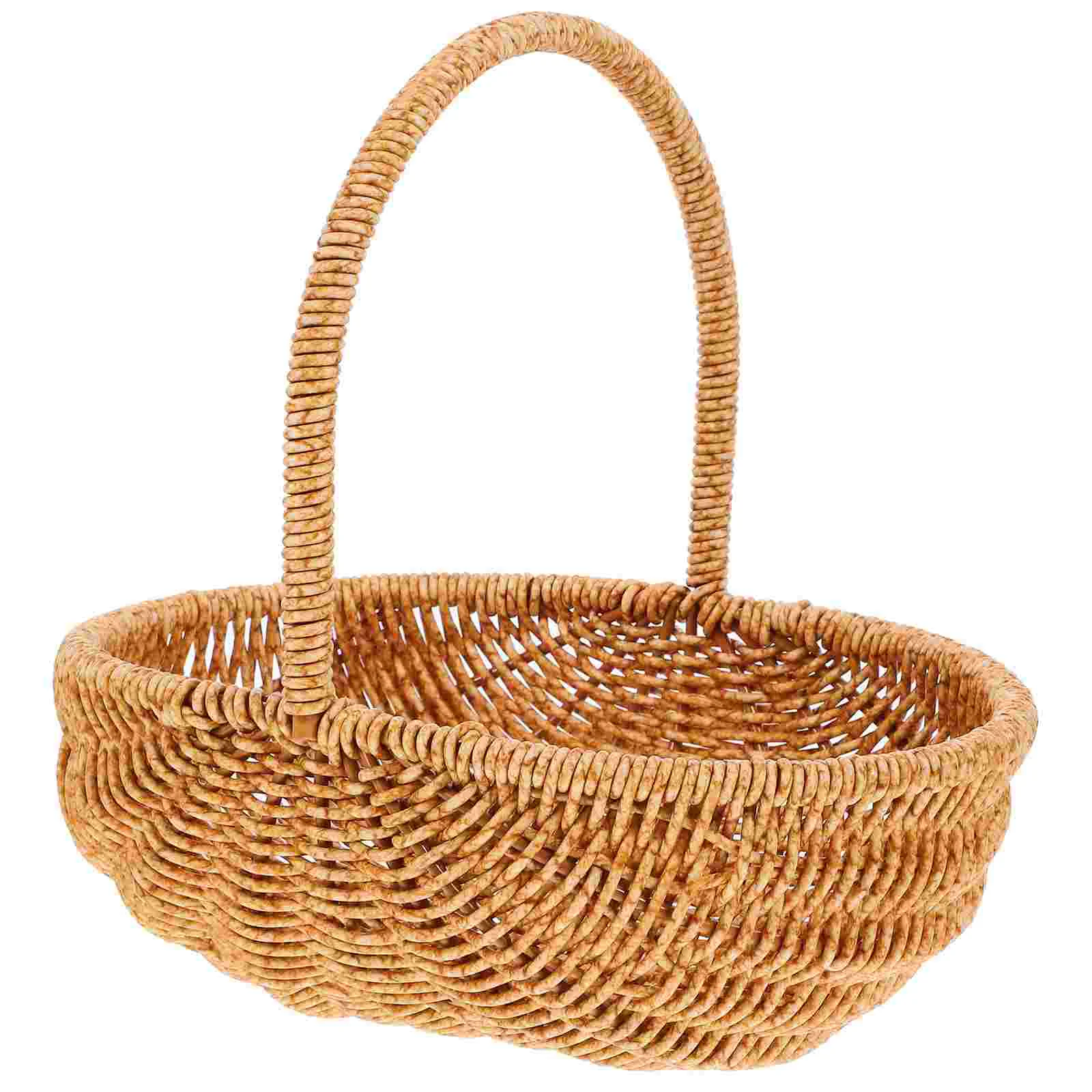 Shopping Basket Hand-made Vegetable Woven Container Fruit Candy Kitchen Plastic Rattan Fruits Food
Shopping Basket Hand-made Vegetable Woven Container Fruit Candy Kitchen Plastic Rattan Fruits Food