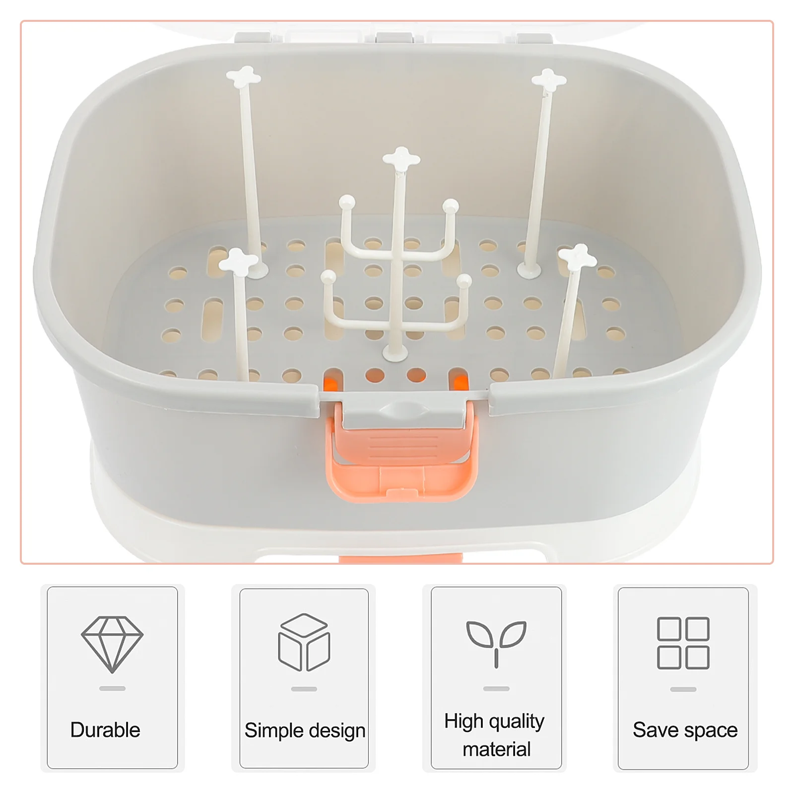 Portable Milk Bottle Box Grey Bottle Case Storage Container for Travel Outdoor Home Use Safe Plastic Material Easy Clean
Portable Milk Bottle Box Grey Bottle Case Storage Container for Travel Outdoor Home Use Safe Plastic Material Easy Clean