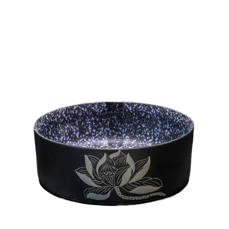 Керамическая настольная раковина, круглая китайская художественная раковина для ванной комнаты, простая одинарная раковина, бытовая
Керамическая настольная раковина, круглая китайская художественная раковина для ванной комнаты, простая одинарная раковина, бытовая