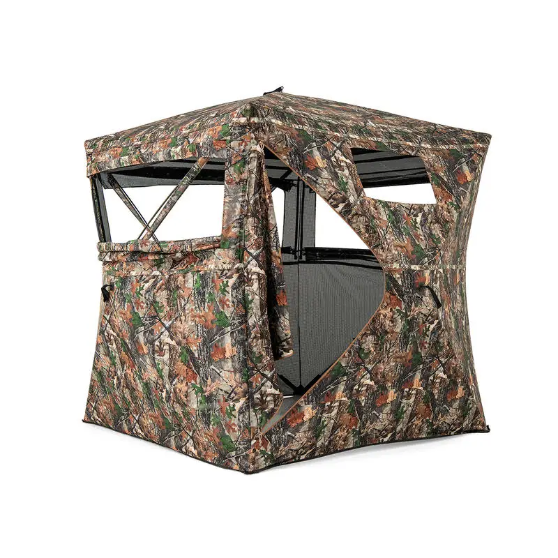 82 Inch Tall Hunting Blind 270° One Way See Through Ground Tent for 3-4 People
82 Inch Tall Hunting Blind 270° One Way See Through Ground Tent for 3-4 People