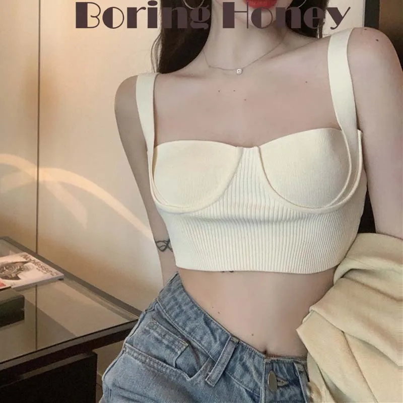Boring Honey Y2k Clothes Women Summer Sling Knitting Hot Chick Vest Sexy Tops European And American Style Chic Women's Top
Boring Honey Y2k Clothes Women Summer Sling Knitting Hot Chick Vest Sexy Tops European And American Style Chic Women's Top