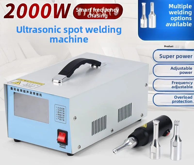 Industrial Grade Handheld Ultrasonic Spot Welder Multifunctional Plastic Logo Welding Machine for Car Door Panel Manure Mask
Industrial Grade Handheld Ultrasonic Spot Welder Multifunctional Plastic Logo Welding Machine for Car Door Panel Manure Mask