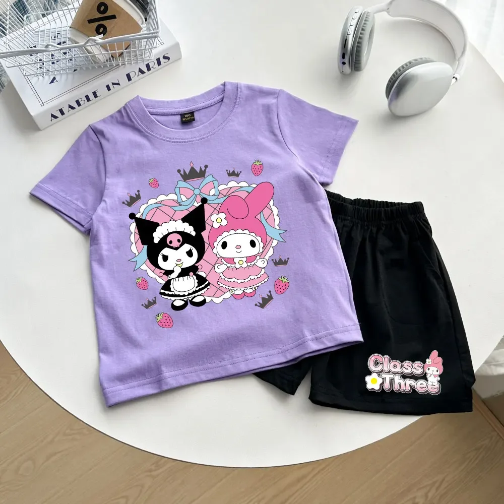 My Melody Kids Cotton T-shirt +shorts 2pcs Sets Summer Hello Kitty Kids Cartoon Girls Short-sleeved T-shirt Boy Clothing Clothes
My Melody Kids Cotton T-shirt +shorts 2pcs Sets Summer Hello Kitty Kids Cartoon Girls Short-sleeved T-shirt Boy Clothing Clothes