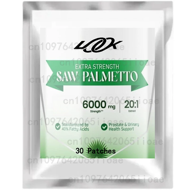 Hot Sale 30 Patches Saw Palmetto Extract with Ginger Root - Prostate Health Hair Supplement Urinary Health
Hot Sale 30 Patches Saw Palmetto Extract with Ginger Root - Prostate Health Hair Supplement Urinary Health