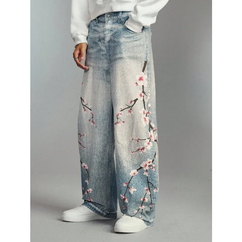 2026 Men Street Life Spring Casual Graphic Men'S Loose Street Style Plum Blossom Floral Pattern Fashion Loose Fit Jeans
2026 Men Street Life Spring Casual Graphic Men'S Loose Street Style Plum Blossom Floral Pattern Fashion Loose Fit Jeans
