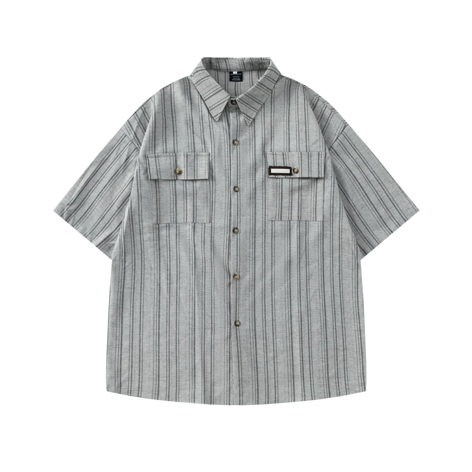Hawaiian Shirt Harajuku Retro Double Pocket Summer Vintage Stripe Shirts Hip Hop Casual Loose Short Sleeve Button Blouse Top Tee
Hawaiian Shirt Harajuku Retro Double Pocket Summer Vintage Stripe Shirts Hip Hop Casual Loose Short Sleeve Button Blouse Top Tee