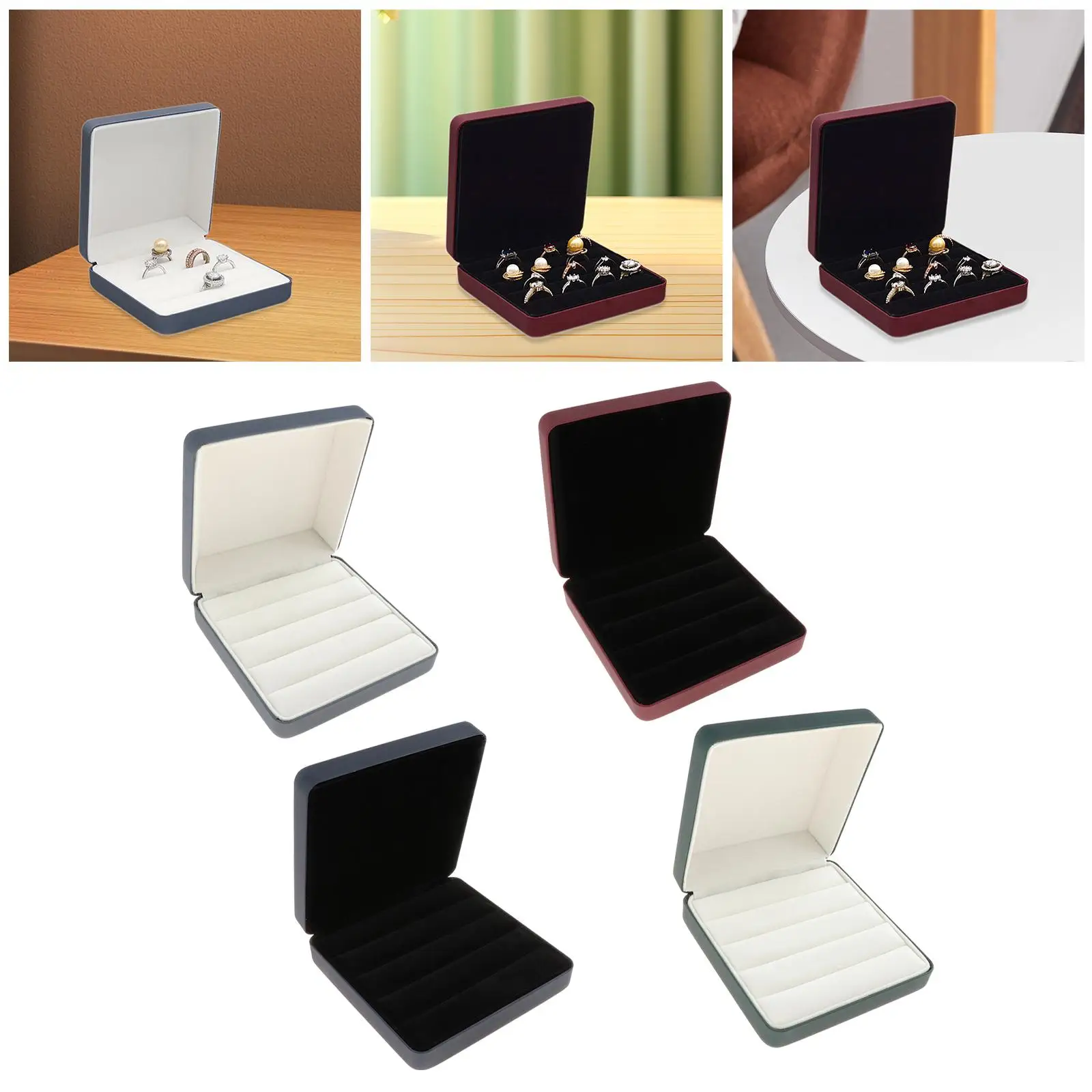 Rings Organizer Jewelry Storage Box Elegant Birthday Gift Decorative for Women Trinket Storage Box Jewelry Case Container
Rings Organizer Jewelry Storage Box Elegant Birthday Gift Decorative for Women Trinket Storage Box Jewelry Case Container