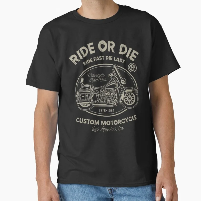 Funny Ride or die vintage speed race Short-sleeve crewneck T-shirt for motorcycle rider large size tee Adult Tops
Funny Ride or die vintage speed race Short-sleeve crewneck T-shirt for motorcycle rider large size tee Adult Tops