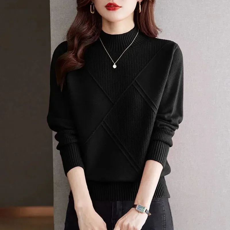 2025 New Half-High-Necked Ladies Pullover Sweater Coat Female Autumn Winter Fashion Women's Jacket Knitwear Bottoming Shirt Tops
2025 New Half-High-Necked Ladies Pullover Sweater Coat Female Autumn Winter Fashion Women's Jacket Knitwear Bottoming Shirt Tops