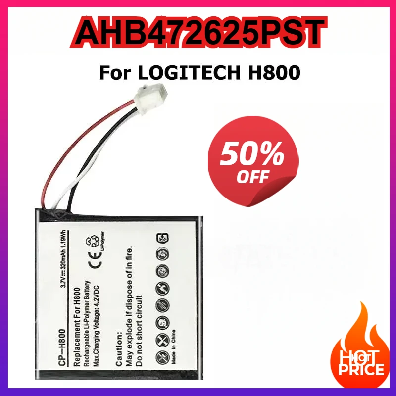 New Phone Battery For LOGITECH H800 533-000067 AHB472625PST 981-000337 Batteria In Stock
New Phone Battery For LOGITECH H800 533-000067 AHB472625PST 981-000337 Batteria In Stock
