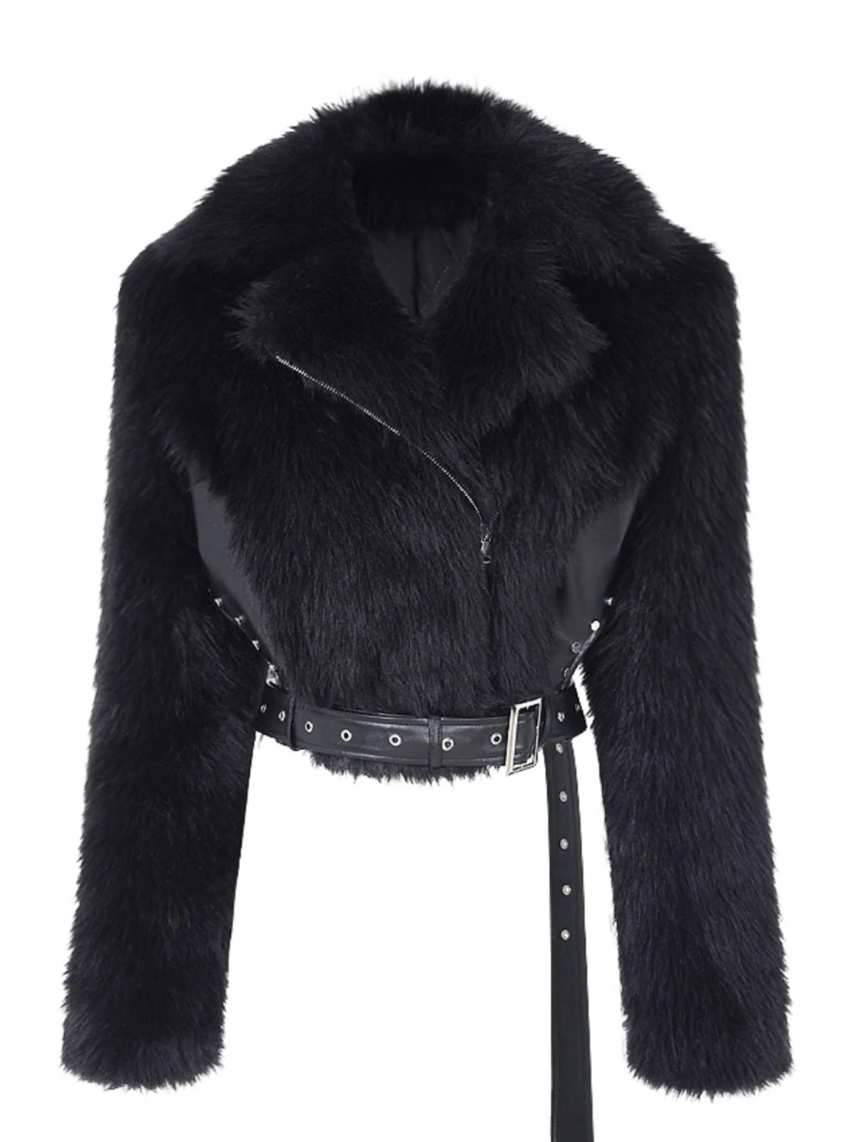 Lautaro Autumn Winter Short Soft Thick Warm Hairy Black Patchwork Faux Fur Coat Women Long Sleeve Fluffy Moto & Biker Jacket
Lautaro Autumn Winter Short Soft Thick Warm Hairy Black Patchwork Faux Fur Coat Women Long Sleeve Fluffy Moto & Biker Jacket
