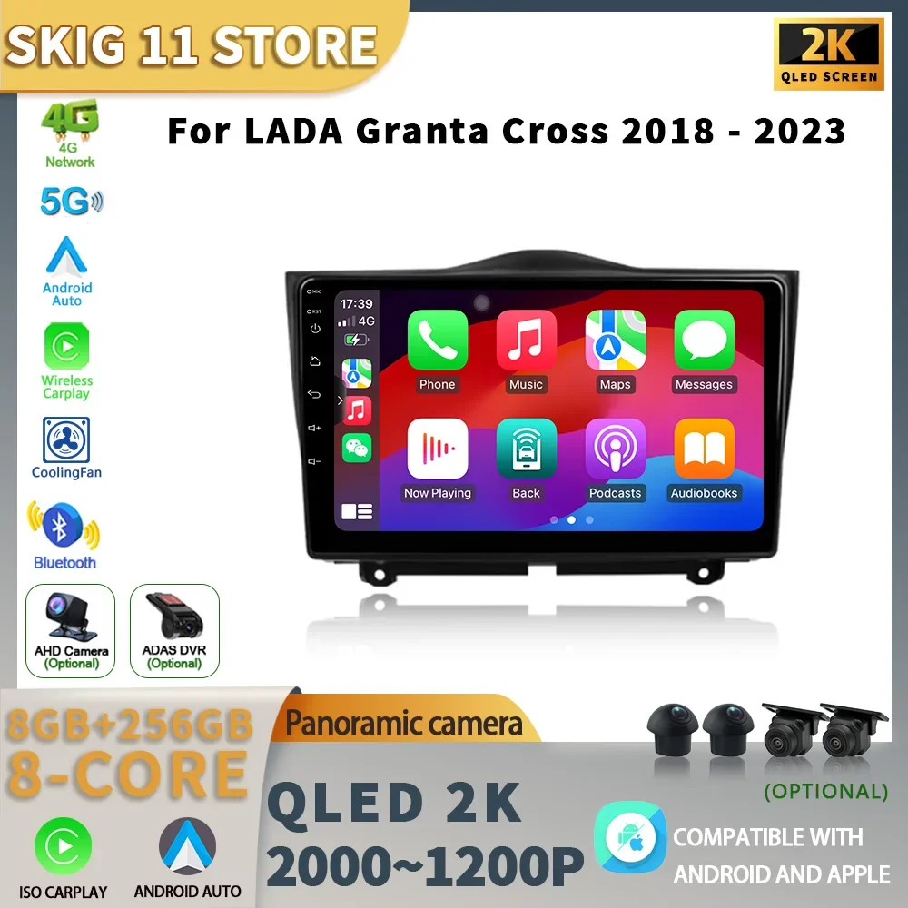 For LADA Granta Cross 2018-2023 Android 13 Wireless CarPlay Auto Car Radio Multimedia 4G WIFI GPS Navigation 2 Din Screen
For LADA Granta Cross 2018-2023 Android 13 Wireless CarPlay Auto Car Radio Multimedia 4G WIFI GPS Navigation 2 Din Screen