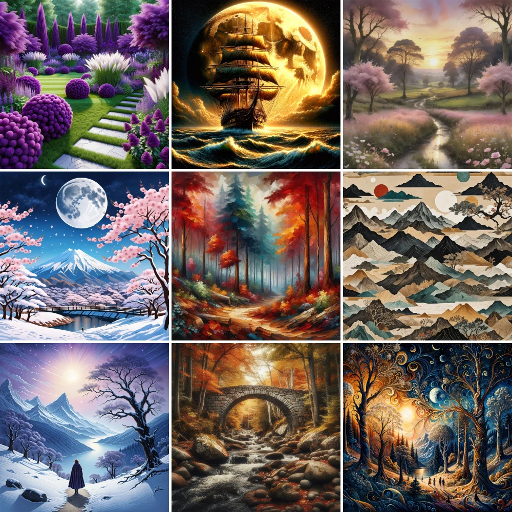 Landscape Fantasy Nature Cross Stitch DIY Embroidery Complete Kit Sewing Needlework Knitting Painting Sales Package Wholesale
Landscape Fantasy Nature Cross Stitch DIY Embroidery Complete Kit Sewing Needlework Knitting Painting Sales Package Wholesale