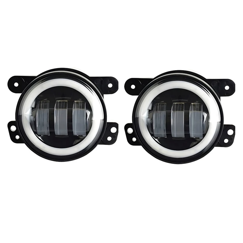 4 Inch LED Fog Lights Halo Ring Work Light For Jeep Wrangler JK, With Red DRL Yellow Turn Signal Accessories (Red+Yellow+White)
4 Inch LED Fog Lights Halo Ring Work Light For Jeep Wrangler JK, With Red DRL Yellow Turn Signal Accessories (Red+Yellow+White)