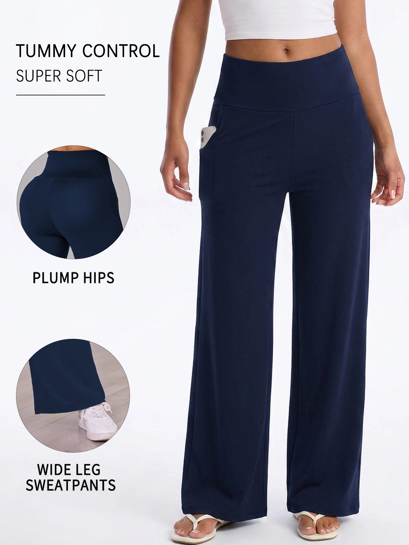 Womens Wide Leg Sweatpants with Pockets Super Soft Loose Fit Athletic Sweatpants
Womens Wide Leg Sweatpants with Pockets Super Soft Loose Fit Athletic Sweatpants