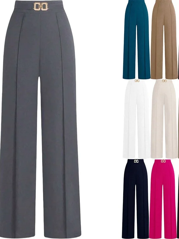 High Waist Wide Leg Busin Casual Pants Women's Slimming Drapey Versatile Loose Fit West Pants Ele Trousers
High Waist Wide Leg Busin Casual Pants Women's Slimming Drapey Versatile Loose Fit West Pants Ele Trousers