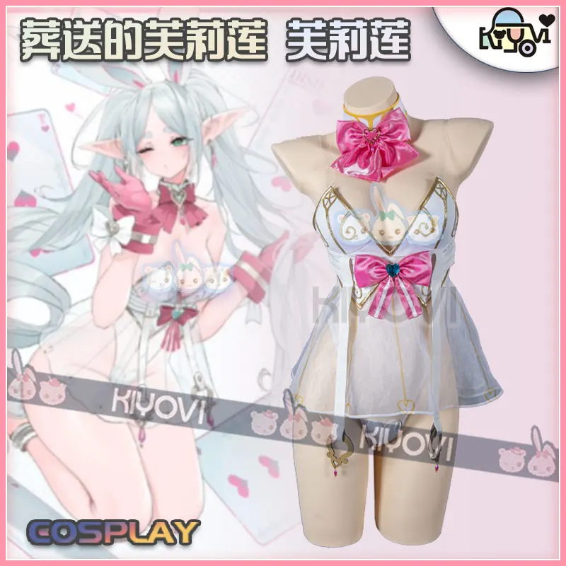 Anime Cosplay Frieren At The Funeral Fern Cosplay Costumes Fern Halloween Costumes Fern Sexy White Jumpsuit with Pink Bow
Anime Cosplay Frieren At The Funeral Fern Cosplay Costumes Fern Halloween Costumes Fern Sexy White Jumpsuit with Pink Bow