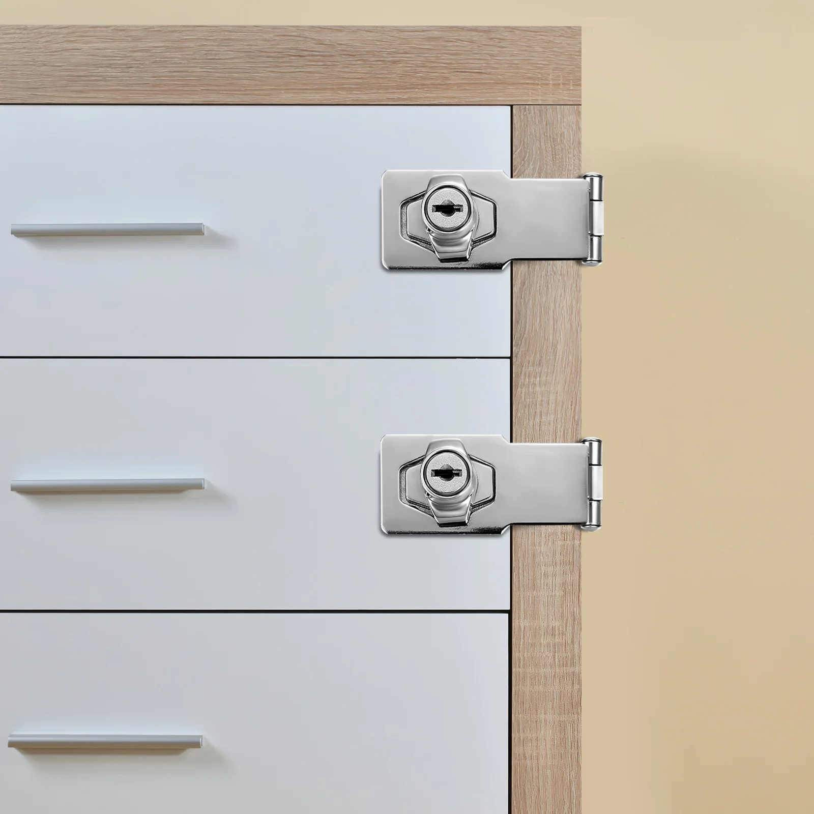 3Sets Anti-Theft Door Locks Heavy Duty Wear-Resistant Right Angle Safety Latch Home Door Buckle Heavy Duty Latches Lock
3Sets Anti-Theft Door Locks Heavy Duty Wear-Resistant Right Angle Safety Latch Home Door Buckle Heavy Duty Latches Lock