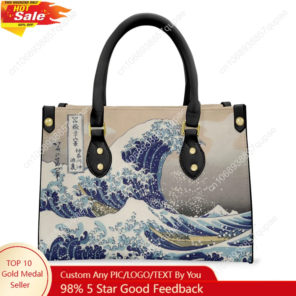 The Great Wave off KanagawaTote Bag Purse Womens Mens Personalized Text Image PU Leather Handbag Business Shopping Gift Bags
The Great Wave off KanagawaTote Bag Purse Womens Mens Personalized Text Image PU Leather Handbag Business Shopping Gift Bags