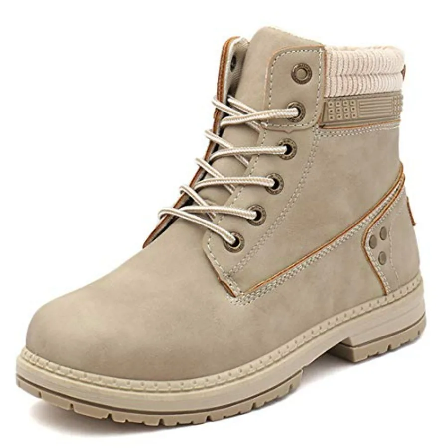 Women's Work Waterproof Hiking Combat Boots Lace up Low Heel Booties Ankle Boots
Women's Work Waterproof Hiking Combat Boots Lace up Low Heel Booties Ankle Boots