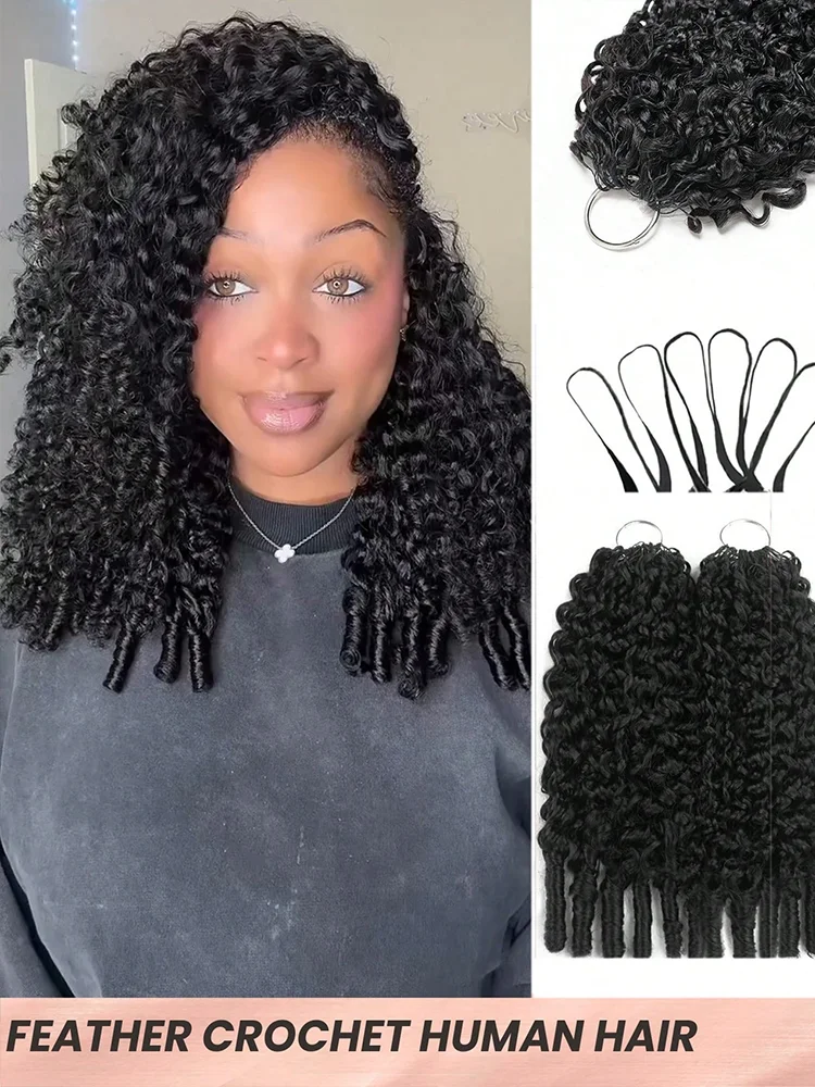 Boho Braids Burmese Curly Crochet 60/120/180g Knotless Pre-Separated Feather Human Crochet Hair Lightweight Reusable For Women
Boho Braids Burmese Curly Crochet 60/120/180g Knotless Pre-Separated Feather Human Crochet Hair Lightweight Reusable For Women