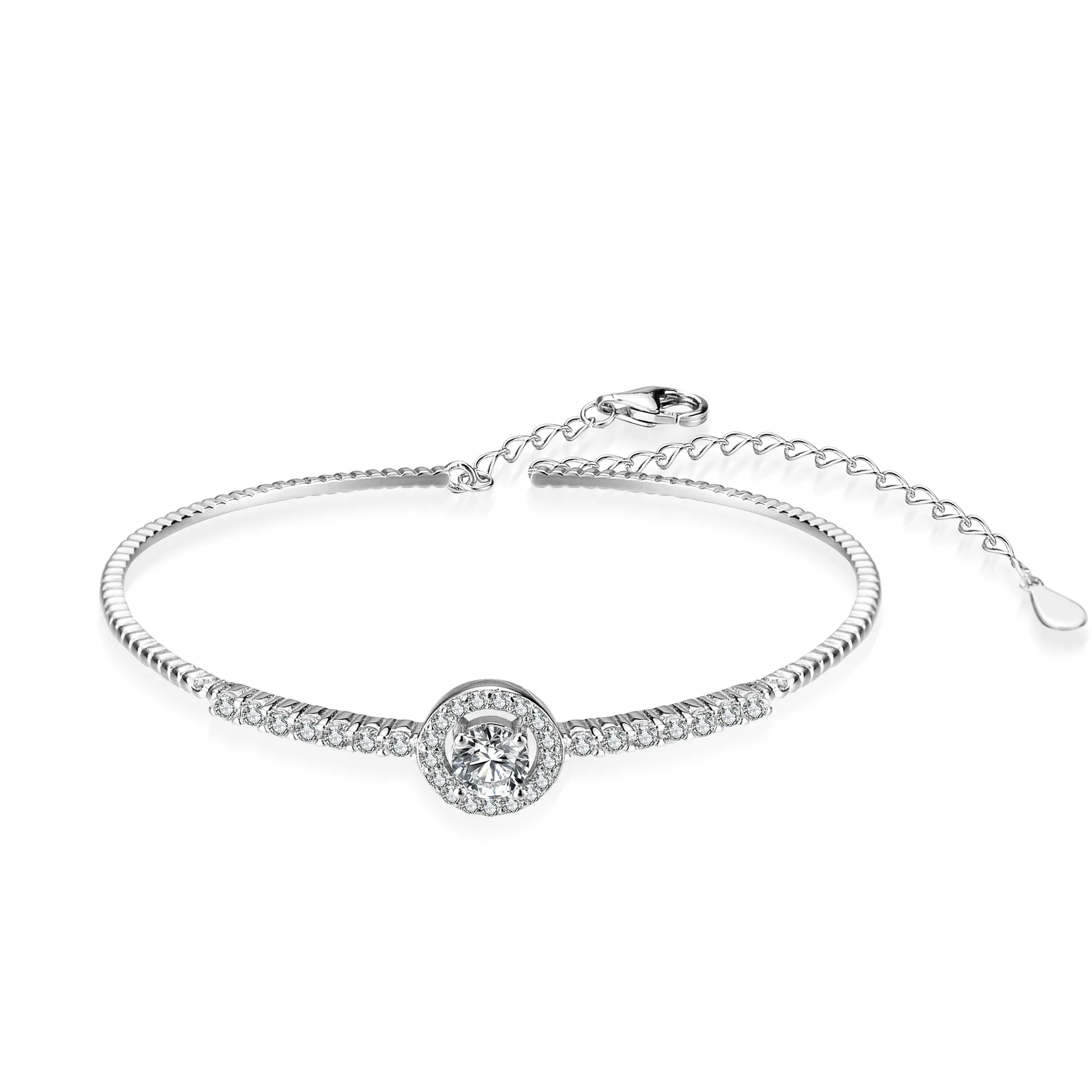 Elegant Jewelry Accessory Women's 925 Sterling Silver Moissanite Bracelet & Bangle
Elegant Jewelry Accessory Women's 925 Sterling Silver Moissanite Bracelet & Bangle