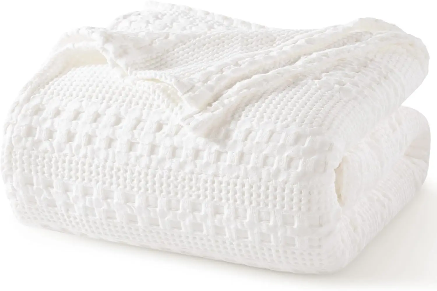 100% Cotton Waffle Weave Blanket King Size, Lightweight & Breathable for All Seasons, 108x90 Inches, White
100% Cotton Waffle Weave Blanket King Size, Lightweight & Breathable for All Seasons, 108x90 Inches, White
