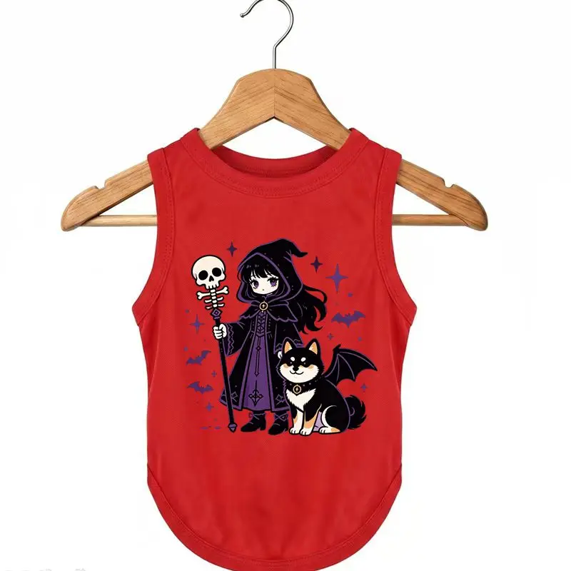 Witch & Bat Dog Summer Vest, Breathable Pet Clothes
Witch & Bat Dog Summer Vest, Breathable Pet Clothes