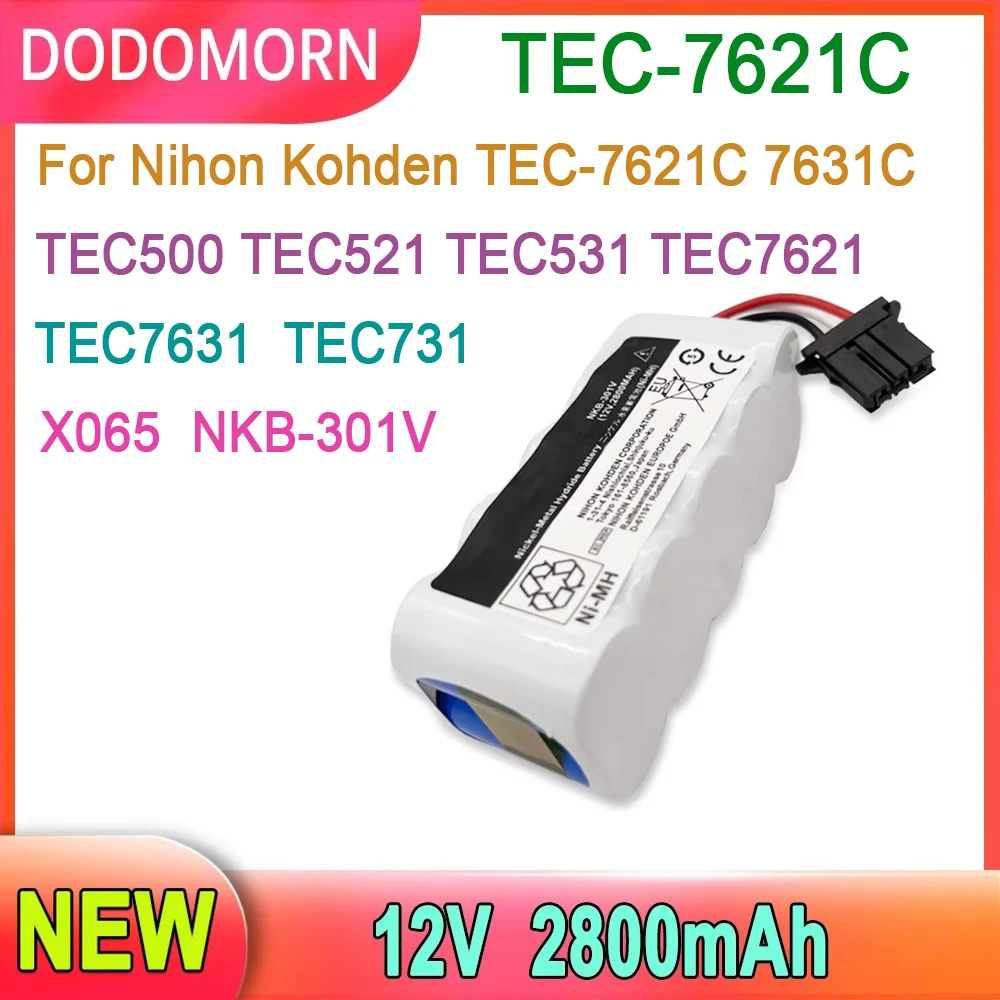 12V Battery For Nihon Kohden T7621C 7631C TEC500 TEC521 TEC531 TEC7621 TEC7631TEC731 X065 NKB-301V High Quality 2800mAh
12V Battery For Nihon Kohden T7621C 7631C TEC500 TEC521 TEC531 TEC7621 TEC7631TEC731 X065 NKB-301V High Quality 2800mAh