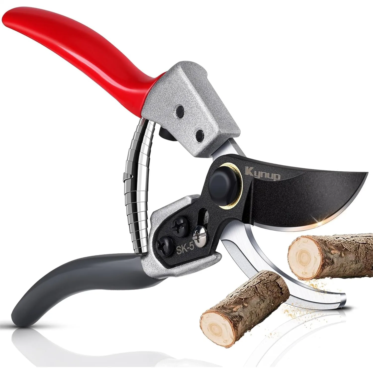 Pruning Shears with SK5 Steel Blade, 1 Inch Cut Capacity, Safety Lock, Effort-Saving Garden Hand Tool for Gardening Farm
Pruning Shears with SK5 Steel Blade, 1 Inch Cut Capacity, Safety Lock, Effort-Saving Garden Hand Tool for Gardening Farm